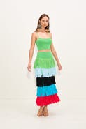 SIMONMILLER Dio Fringe Knit Skirt