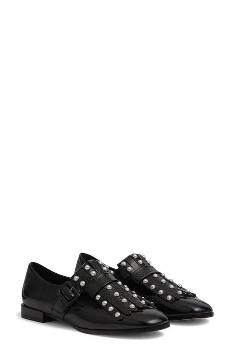 Studded Fringe Loafer (Women)