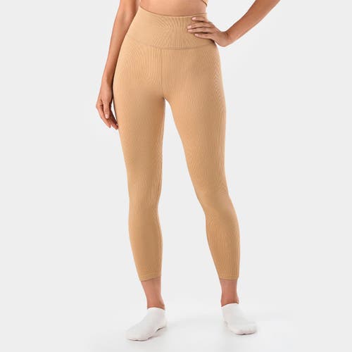 Tavi Seamless 7/8 Rib Legging In Brown