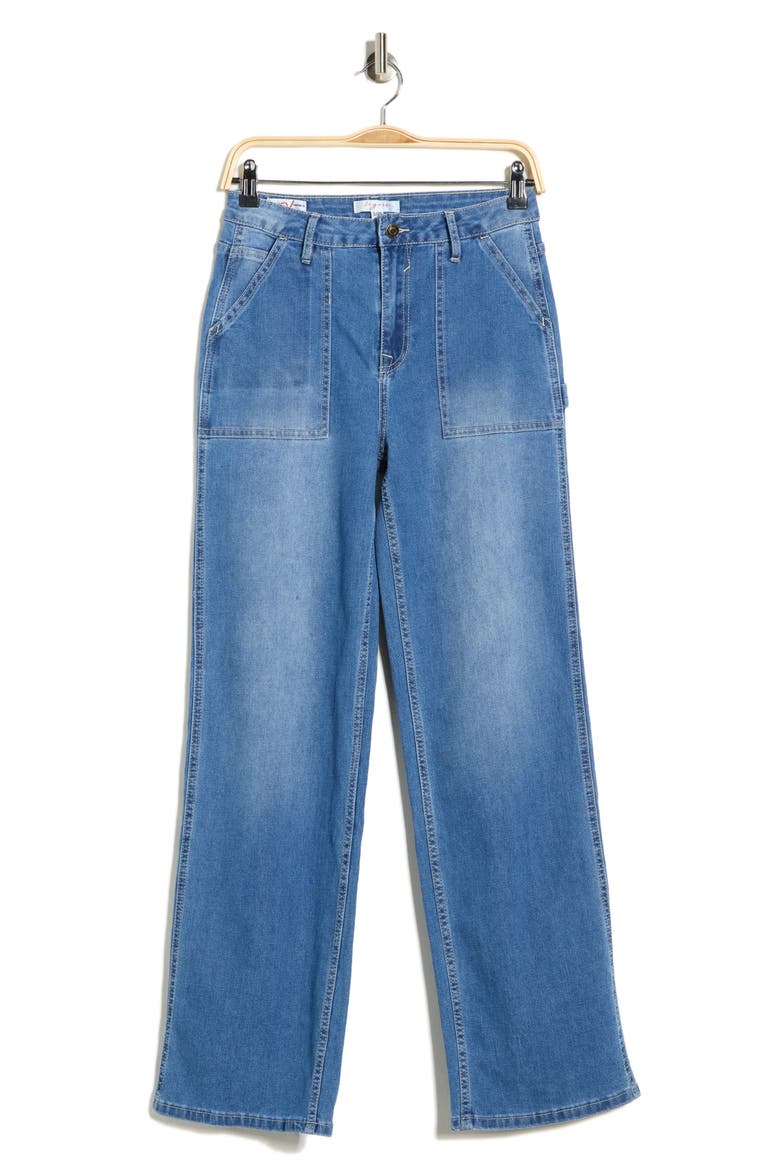 Low Slung Carpenter Jeans, Alternate, color, MED WASH