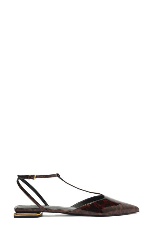 Schutz Allure Pointed Toe T-strap Flat