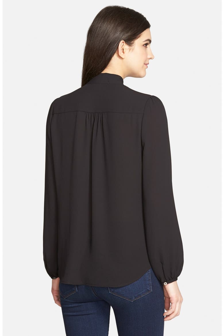 Tie Blouse (Nordstrom Exclusive), Alternate, color, BLACK