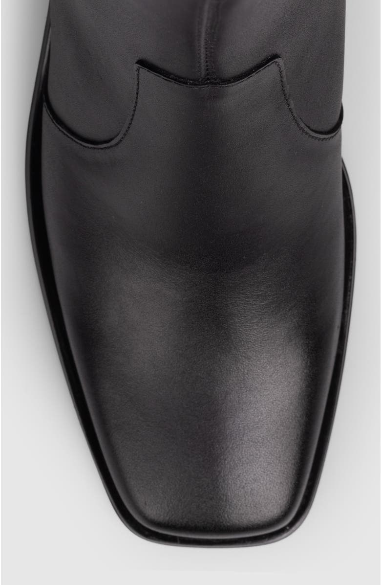 Manela Libia Block Heel Side Up Bootie, Alternate, color, Black