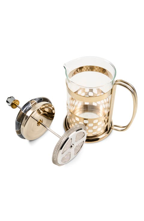 Mocha Check French Press
