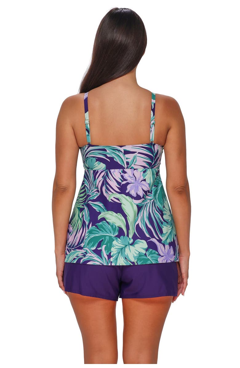 Sunsets Escape Molly Bandeau Tankini Swimsuit Top, Alternate, color, Palm Shade