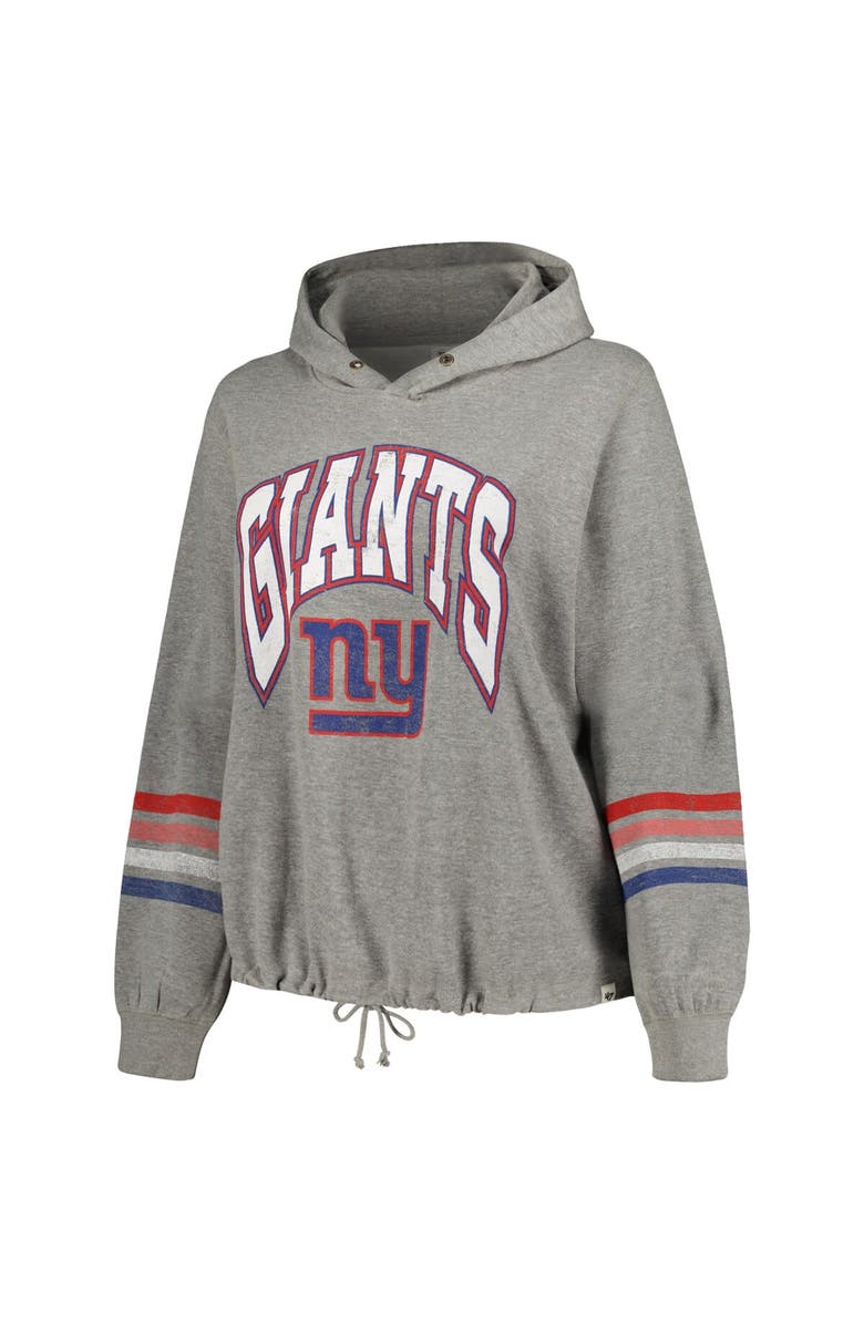 '47 Women's '47 Heather Gray New York Giants Plus Size Upland Bennett Pullover Hoodie, Alternate, color, 