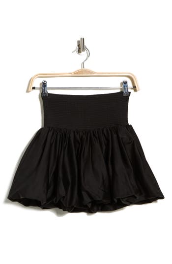 Alice And Olivia Alice + Olivia Arden Drop Waist Bubble Hem Skirt In Black