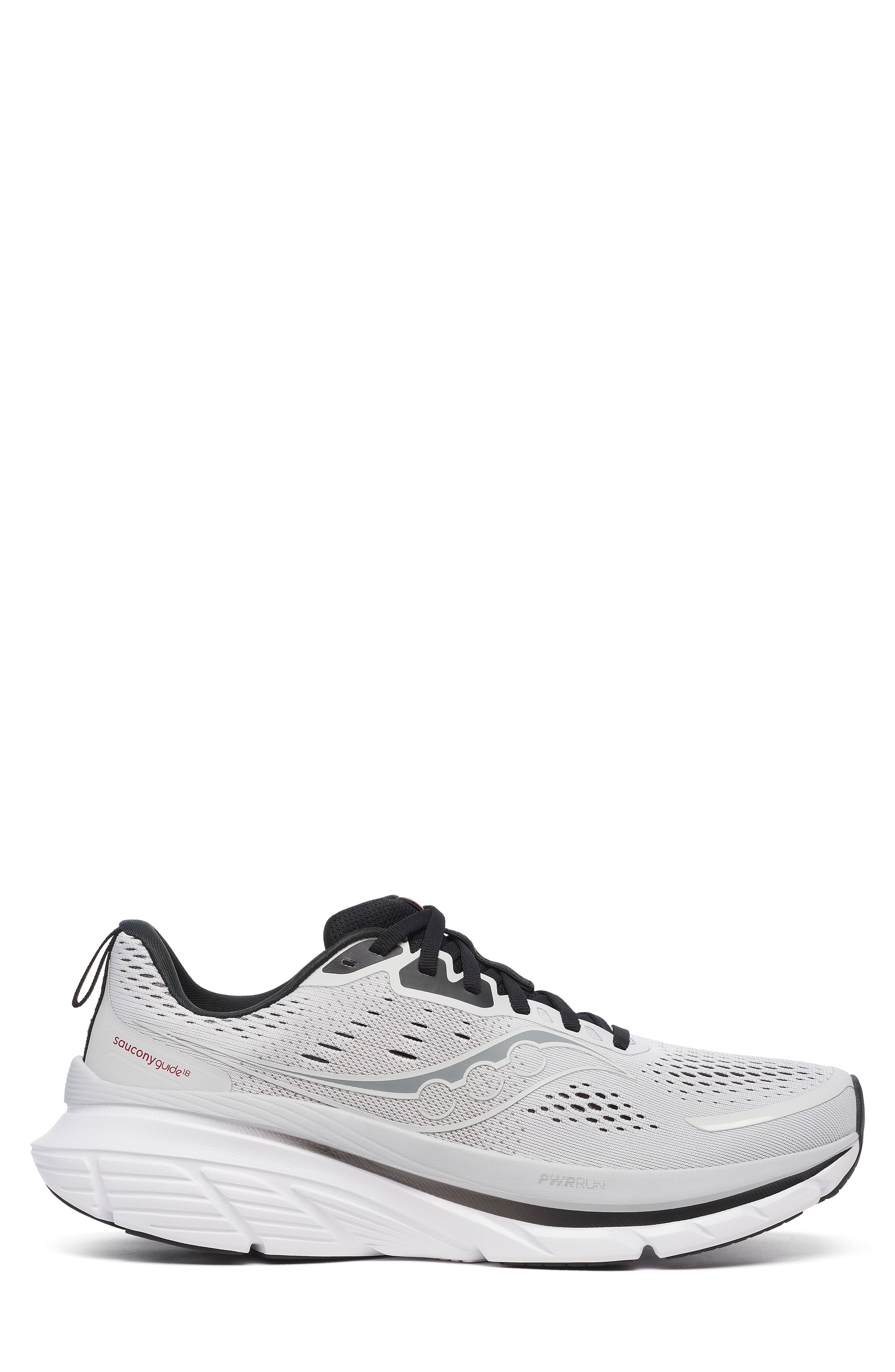 Saucony Guide 18 Running Shoe, Alternate, color, Cloud/Black