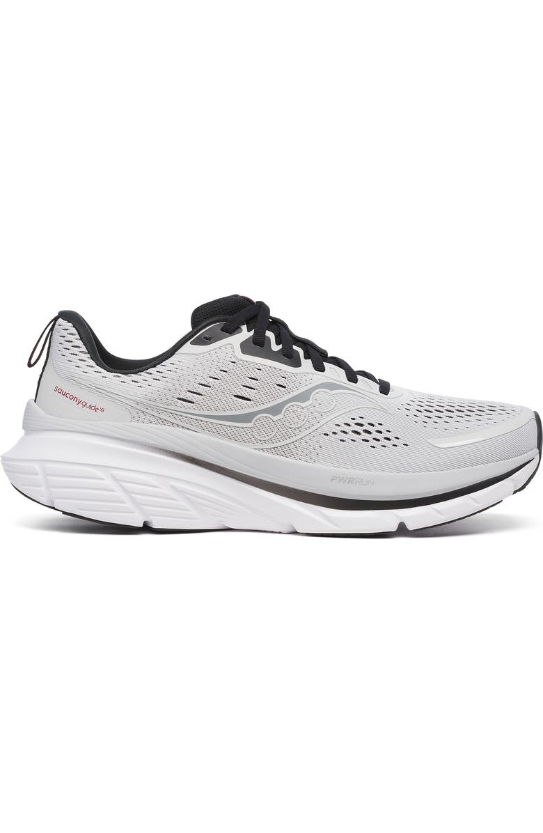 Saucony Guide 18 Running Shoe, Alternate, color, Cloud/Black