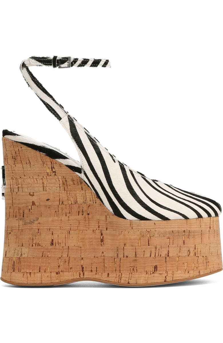 Naked Wolfe Tansy White Patent, Main, color, Zebra