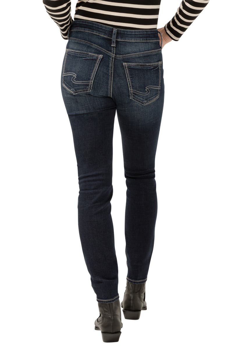 Silver Jeans Co. Suki Curvy Mid Rise Skinny Jeans, Alternate, color, 