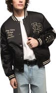 Lucky Brand Satin Varsity Jacket