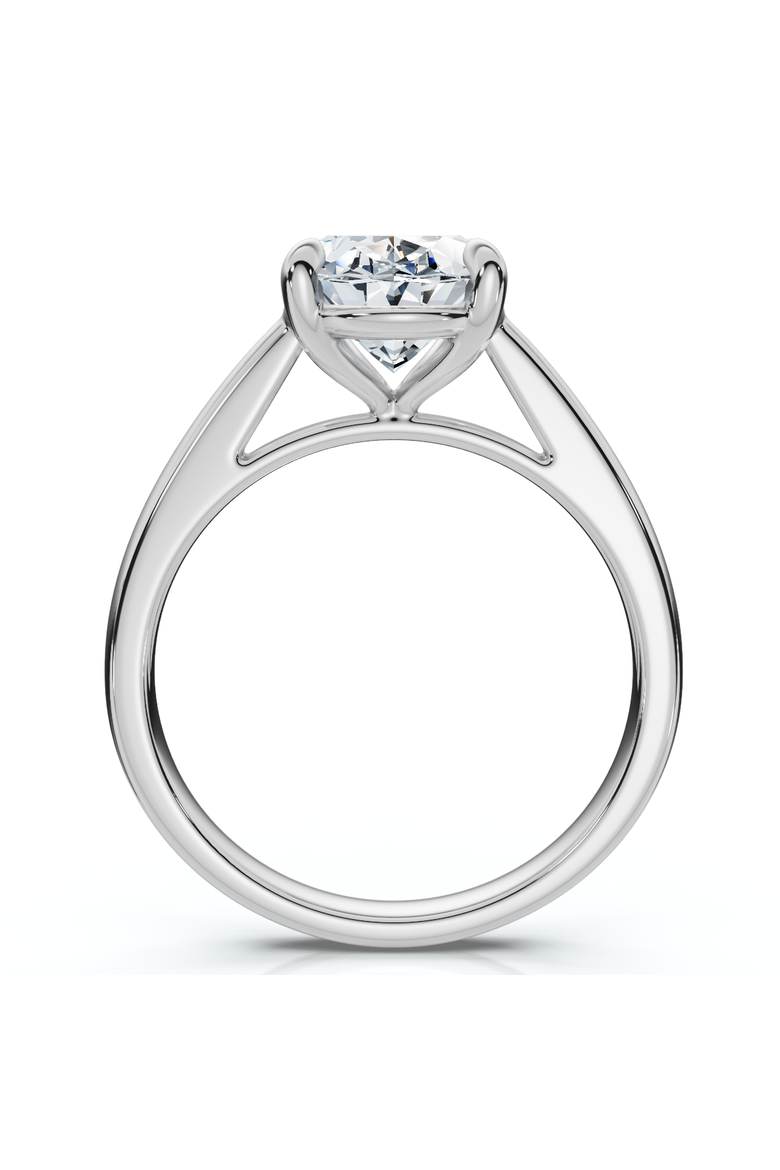 Certified 2Ct Oval Solitaire Ashley Diamond Engagement Ring 14k Gold Lab Grown, Alternate, color, 14k White Gold
