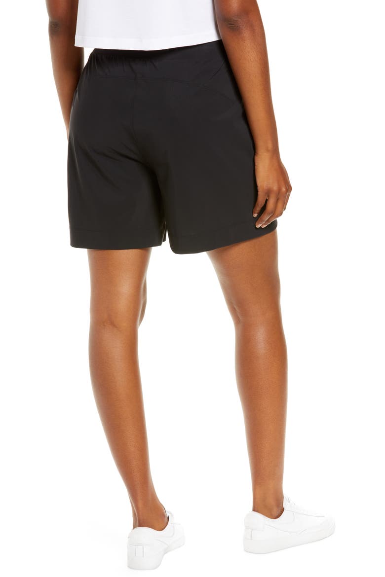 Explorer Tie Waist Shorts, Alternate, color, BLACK