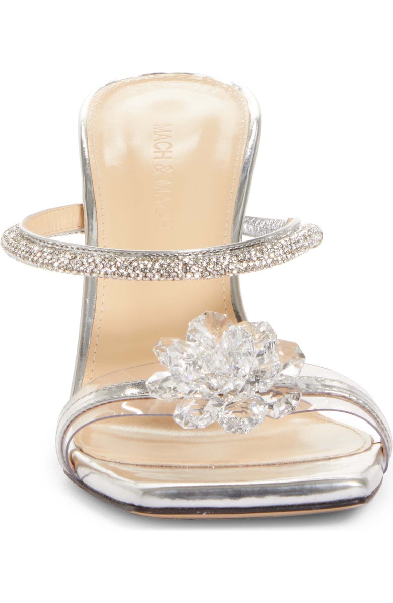 Mach & Mach Crystal Flower Slide Sandal, Alternate, color,