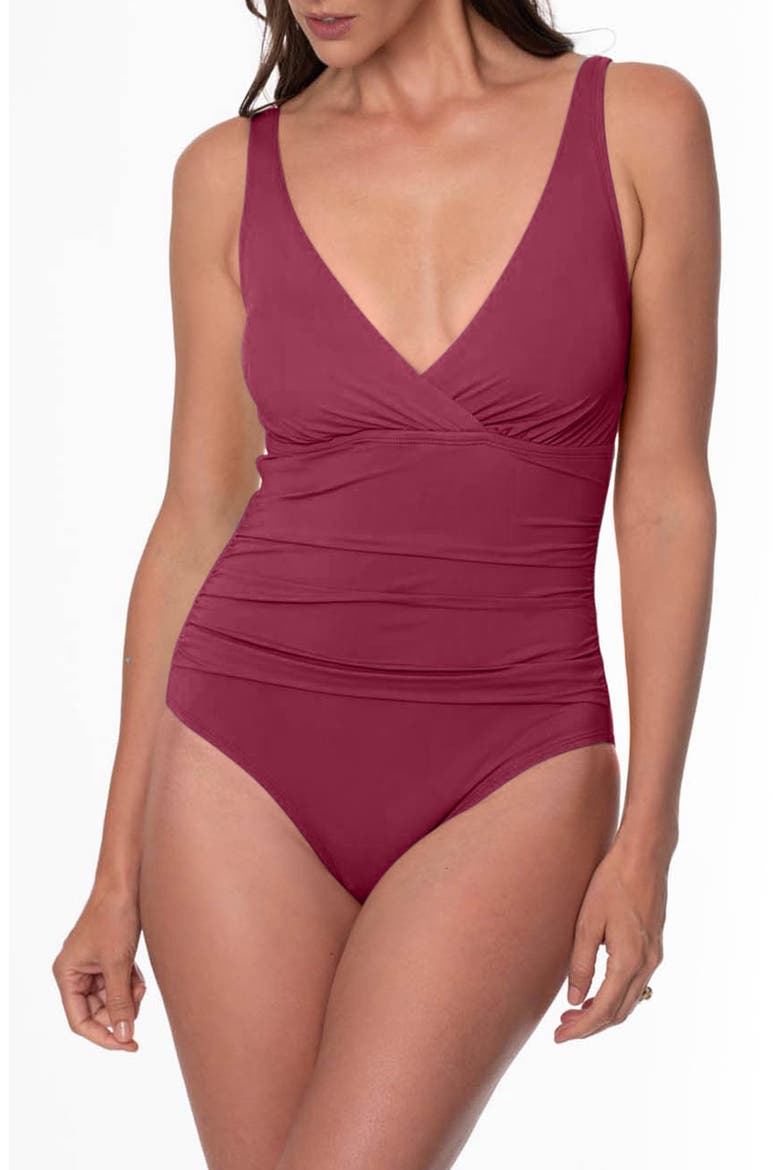 Patty One-Piece Swimsuit, Main, color, MULBERRY