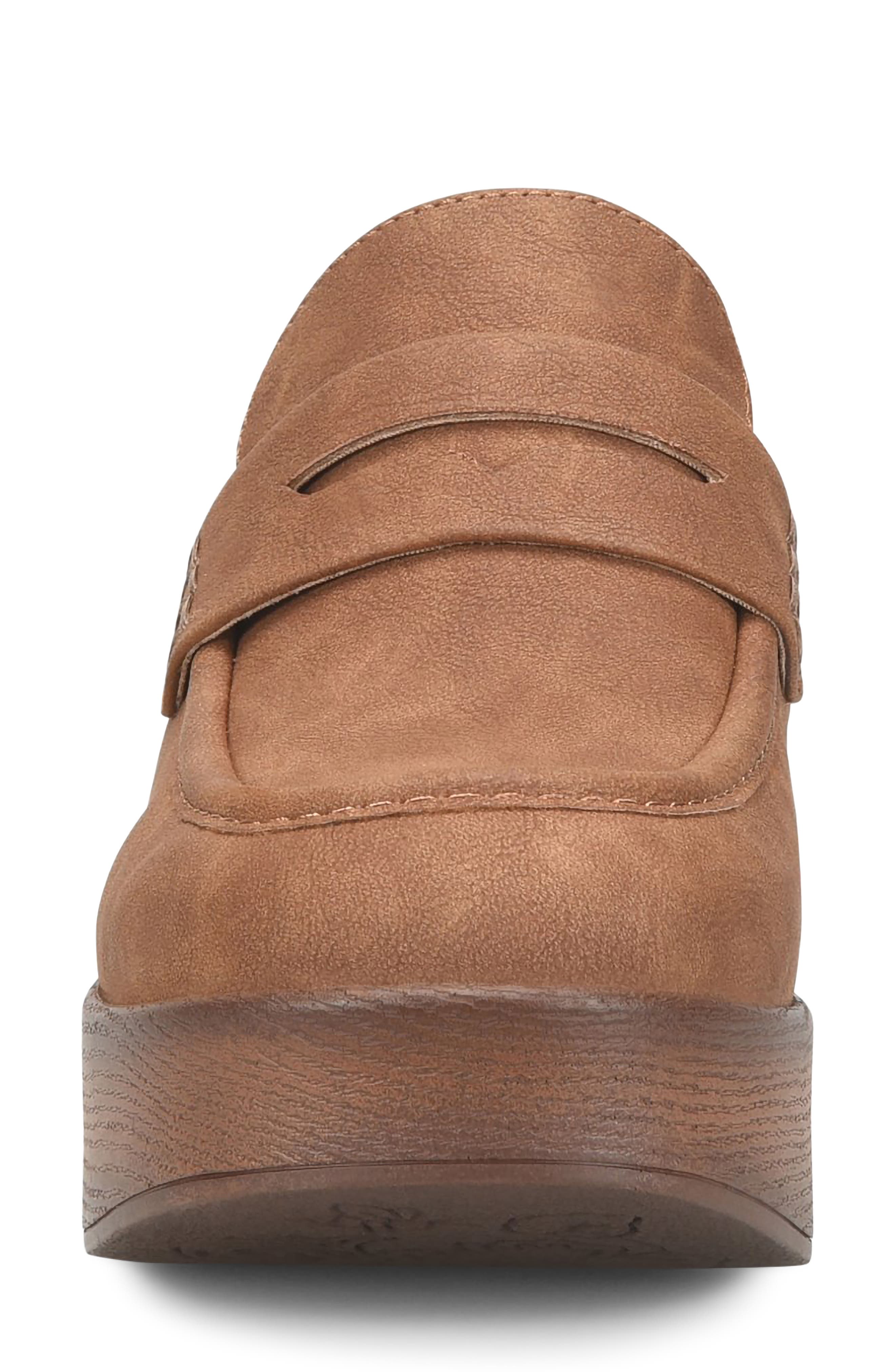 Amabella Faux Leather Mule, Alternate, color, BROWN NUBUCK