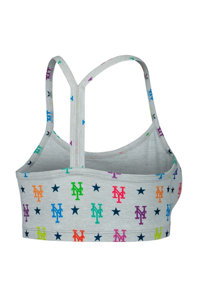 Women's Terez Gray New York Mets TLC Rainbow Bra, Alternate, color, Gray
