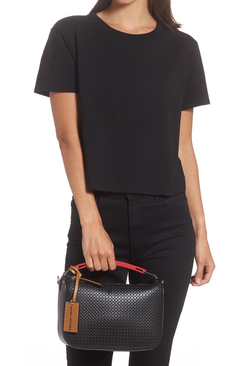 Marc Jacobs The Box Leather Crossbody Bag, Alternate, color,