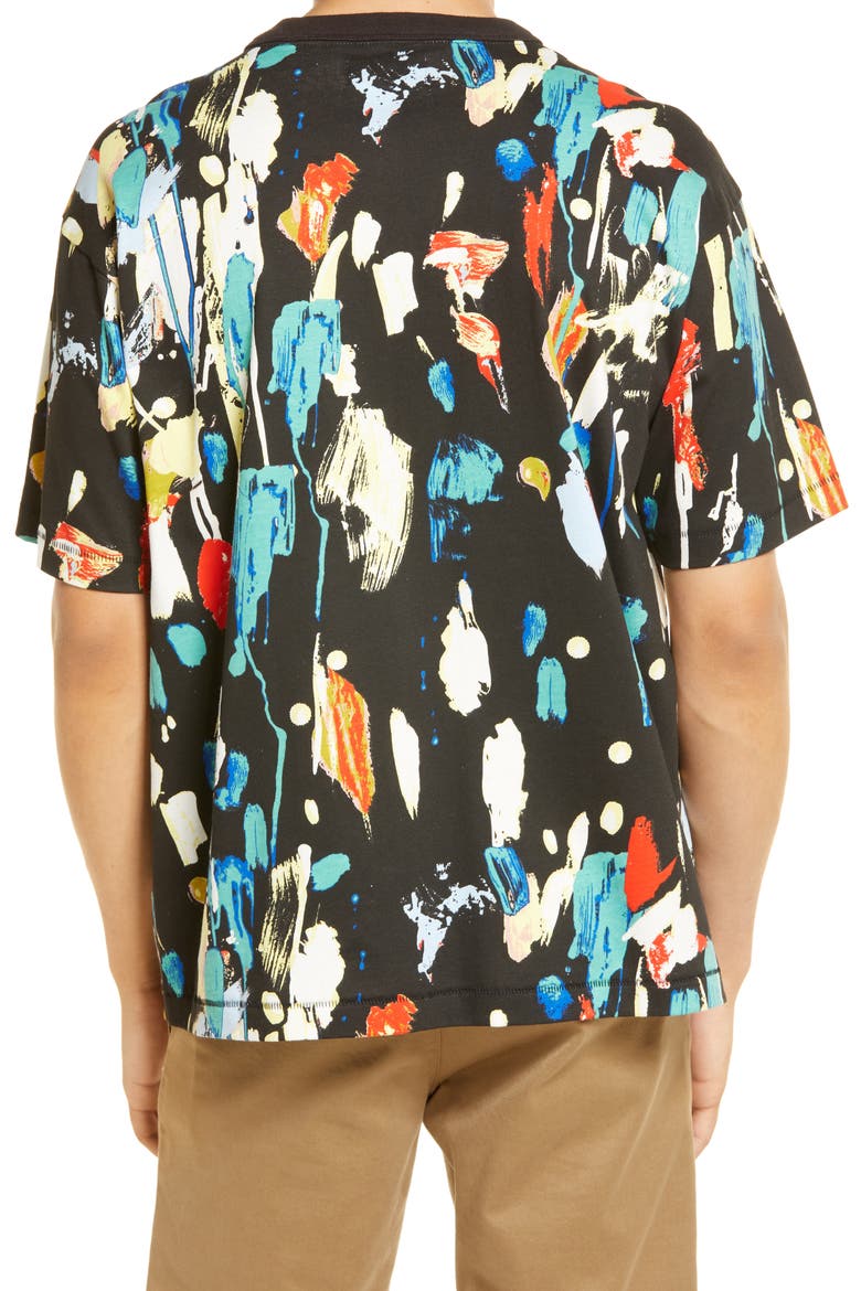 Cristina Martinez Gender Inclusive Graphic Tee, Alternate, color, BLACK MESSY TERRANE