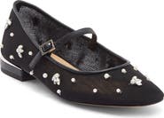 Ted Baker London Darcy Embellished Mesh Mary Jane Flat