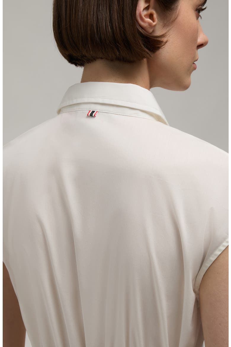 Midi Button Down Embroideried Shirt Dress, Alternate, color, SNOW-WHITE