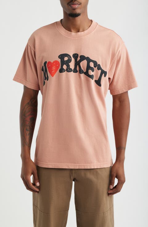 Heart Arc Cotton Graphic T-Shirt