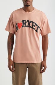 MARKET Heart Arc Cotton Graphic T-Shirt