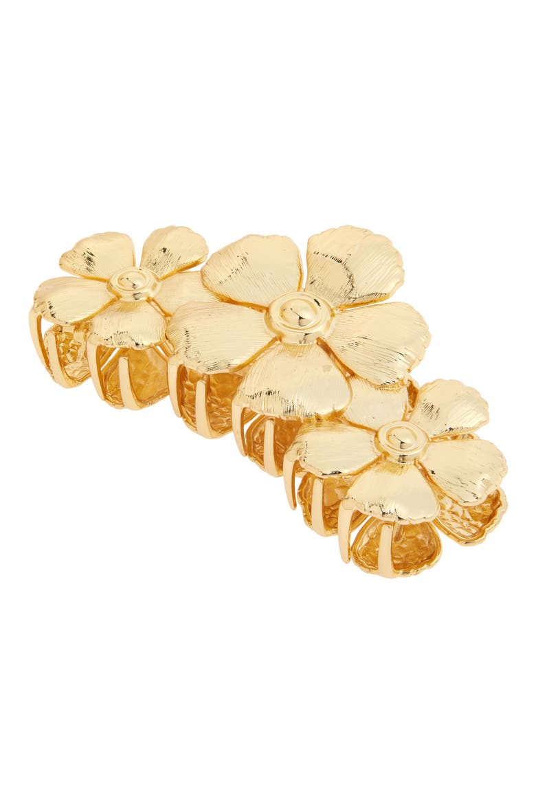 Chloe Claw Clip, Main, color, GOLD