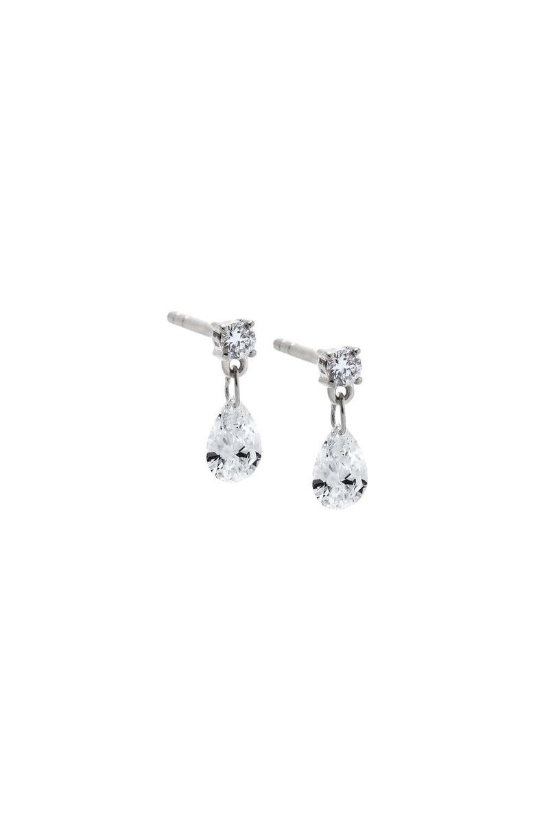 BY ADINA EDEN Lab Grown Diamond Drop Pear Stud Earring 14K, Main, color,