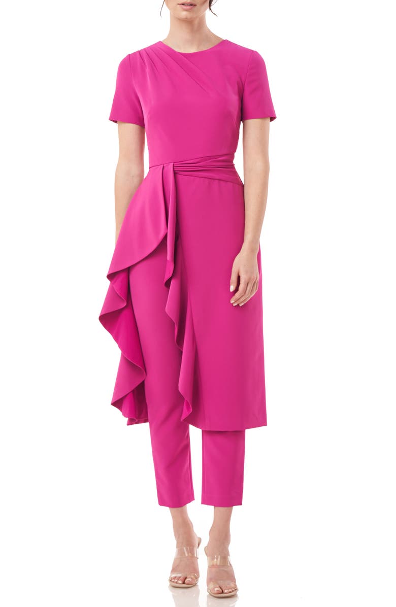 Kay Unger Tricia Ruffle Romper, Main, color, 