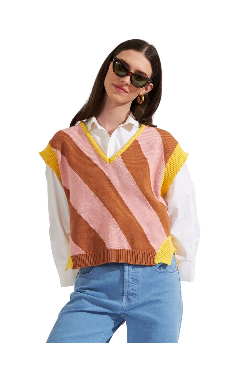 La DoubleJ Veneziana Gilet Pink, Main, color, Pink