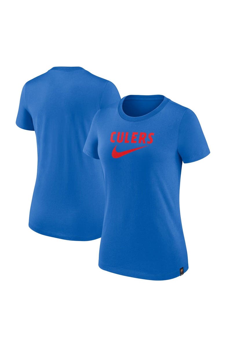 Nike Women's Nike Blue Barcelona Swoosh T-Shirt, Main, color, Blue