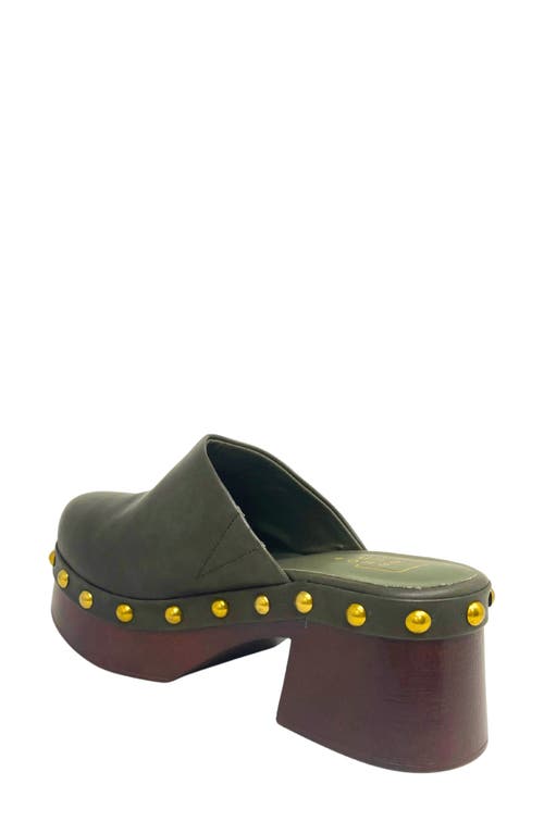 Shushop Lily Platform Mule In Gray