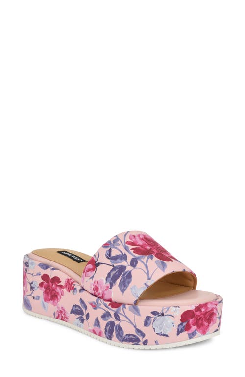 Nine West Copen Platform Sandal In Medium Pink