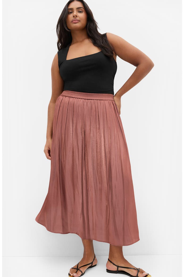Camilla Maxi Skirt, Alternate, color, DESERT ROSE