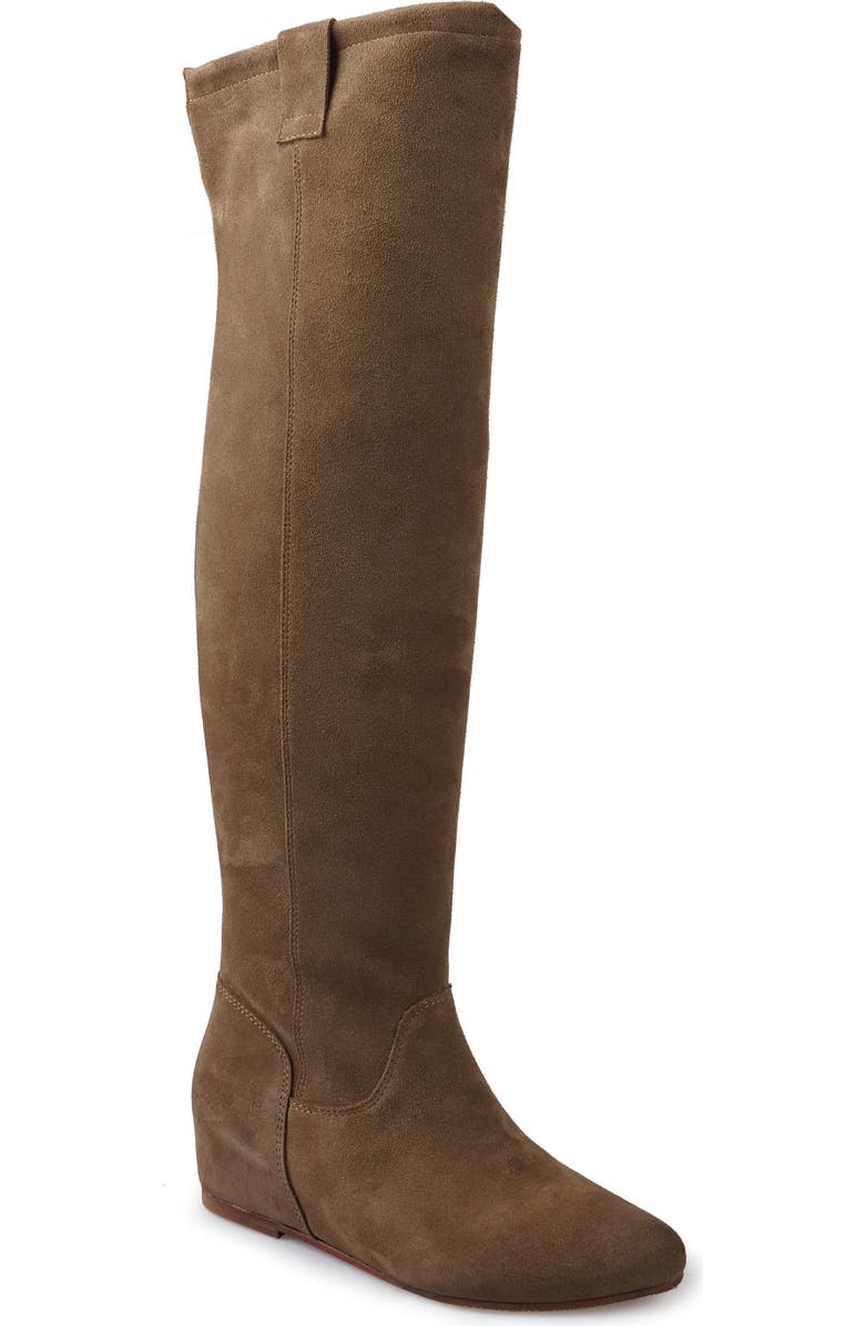 ZIGI Beretta Knee High Boot, Main, color, Taupe Suede