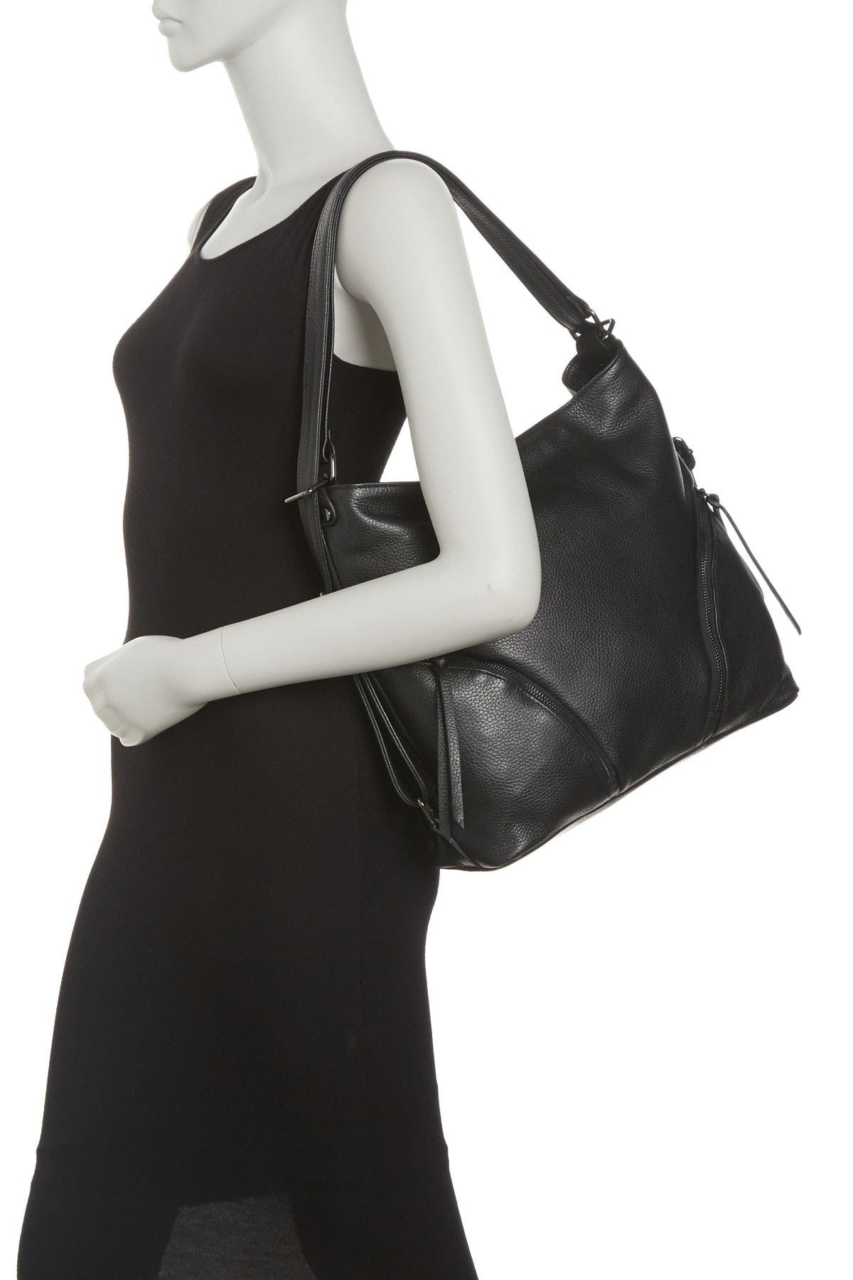 GIULIA MASSARI Leather Top Handle Shoulder Bag, Alternate, color, 
