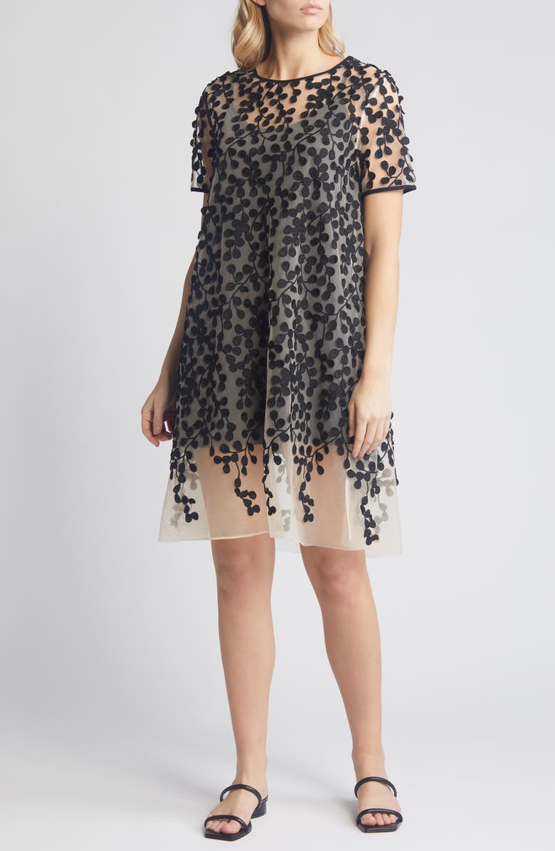 Masai Copenhagen Najaf Vine Embroidery Shift Dress, Main, color,