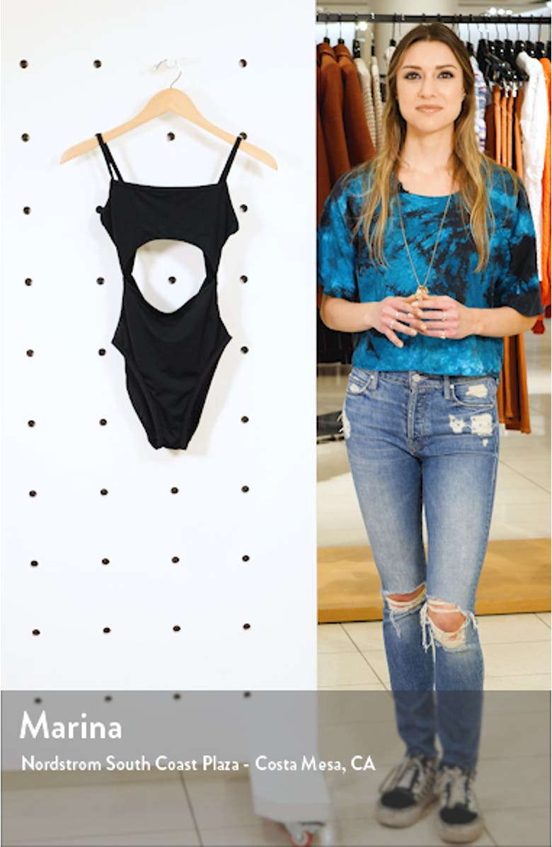 Second Wave Cutout One-Piece Swimsuit, sales video thumbnail