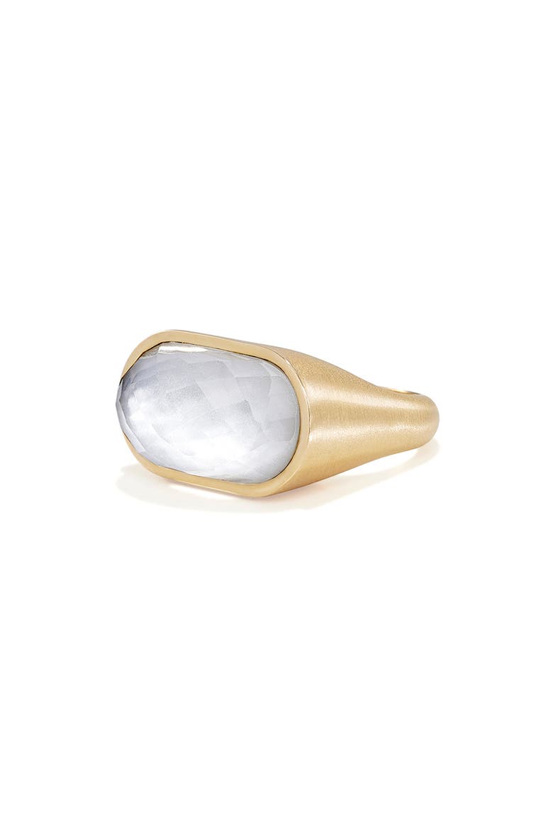 Mercer Stone Statement Ring, Alternate, color, IRIDESCENT PEARL/ GOLD