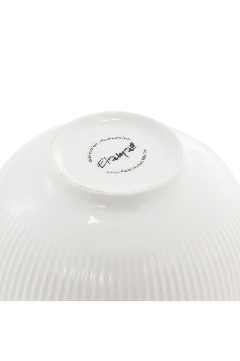 Farrah 18 Piece Round Stoneware Dinnerware Set in White, Alternate, color, White