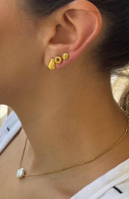 Joiana Jewelry Mini Monroe Stud Earrings In Gold