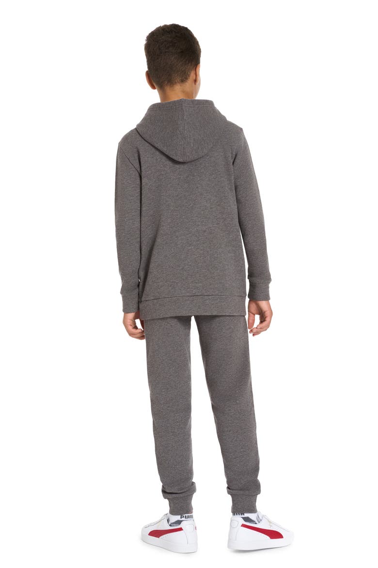 Kids' Graphic T-Shirt, Hoodie & Joggers Set, Alternate, color, CHARCOAL