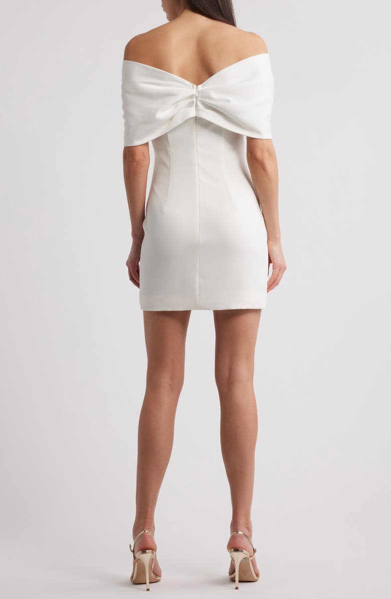 Sonya Moda Belluno Off the Shoulder Minidress, Alternate, color, White