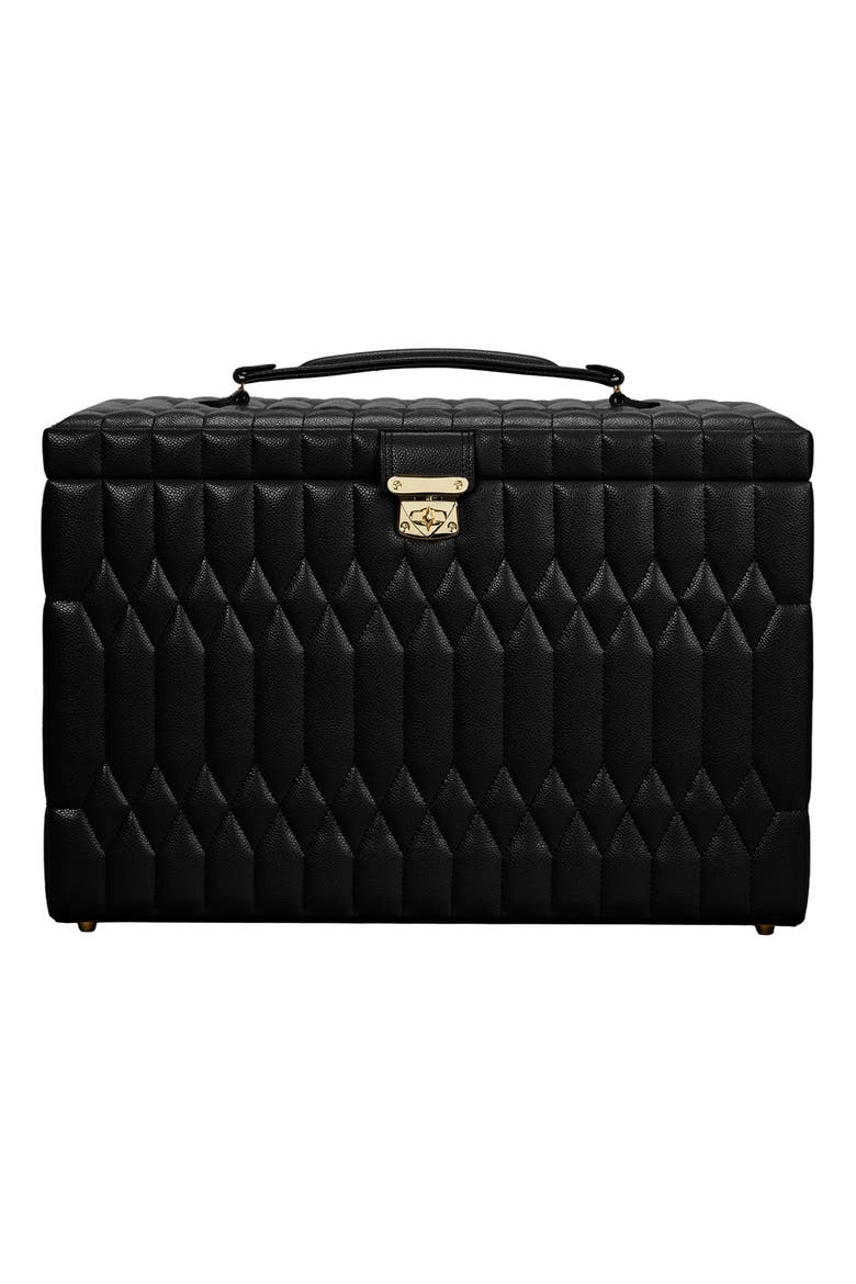 Lauren Extra Large Jewelry Box, Main, color, Black