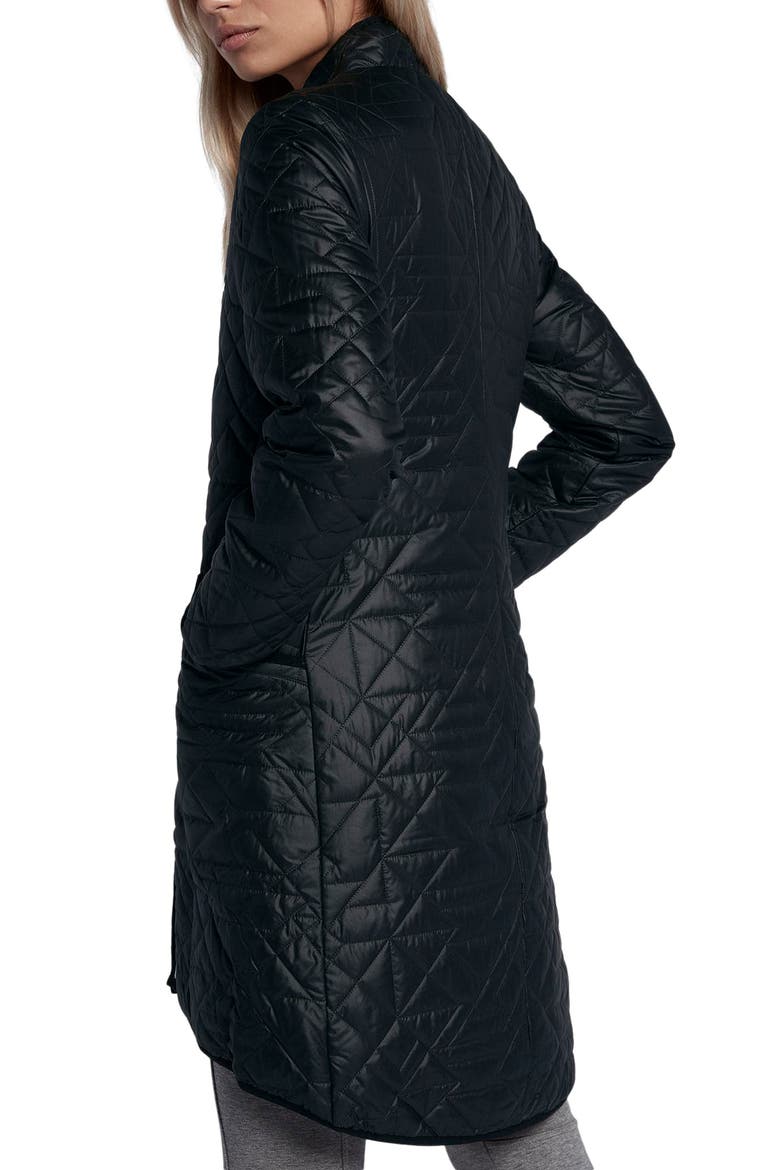 Sportswear Quilted Women's Parka, Alternate, color, BLACK/BLACK/BLACK