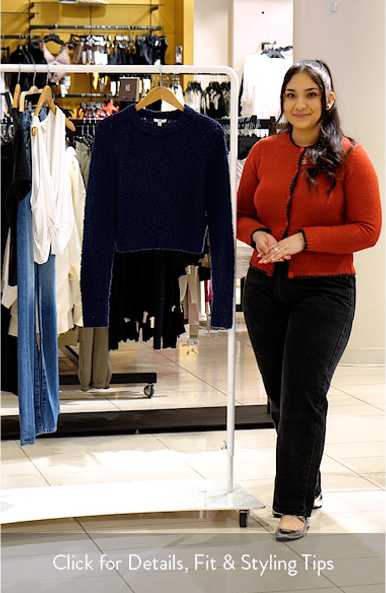 Textured Cotton Shrunken Lounge Top, sales video thumbnail