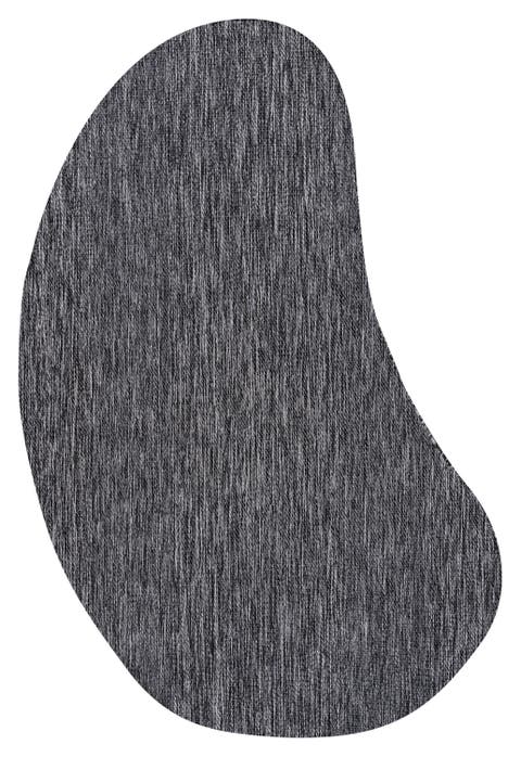 Evan Modern Rustic Organic Curve Indoor/Outdoor Shaped Area Rug