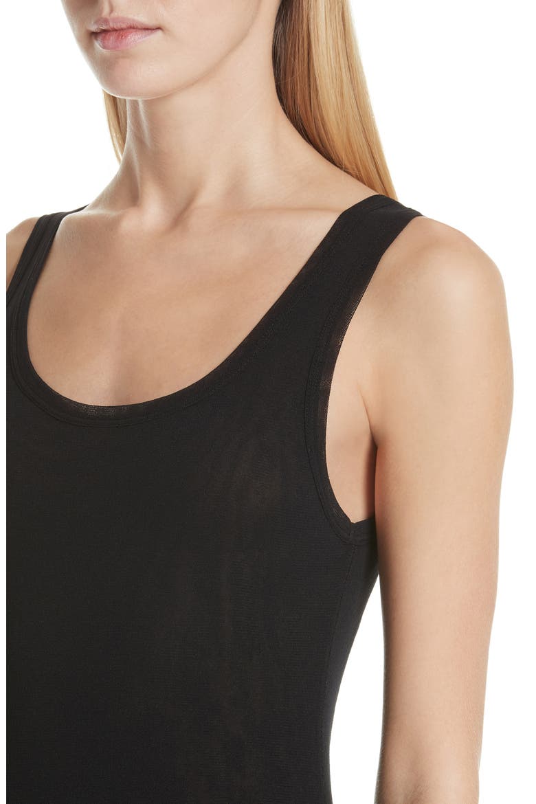 Tulle Tank, Alternate, color, NERO